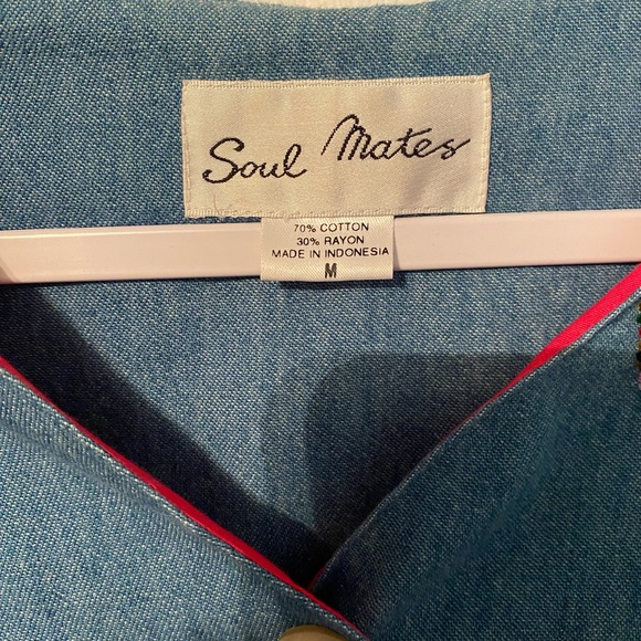 SOUL MATES unique flower & beaded jacket - Picture 2 of 5